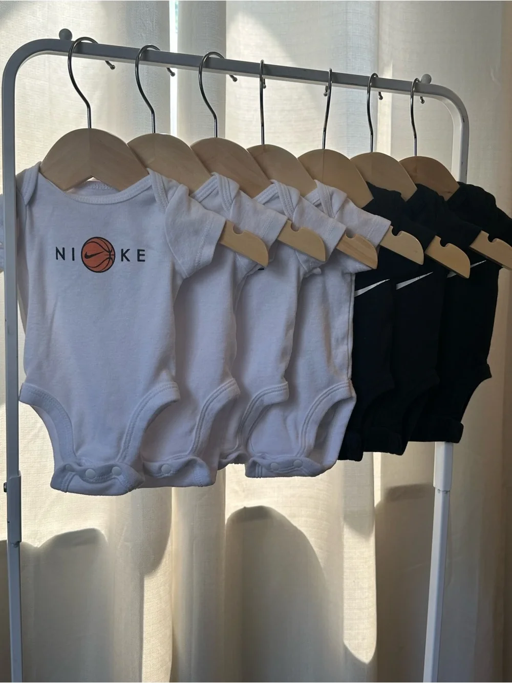 Nike Baby Cotton Onesie Bundle — White and Black